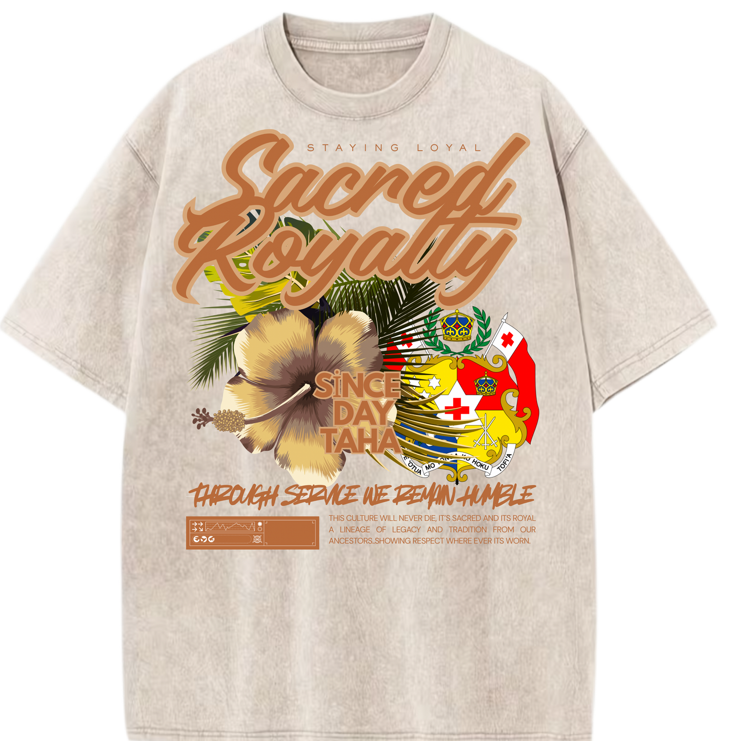 Acid Sacred Royalty Tongan design Tee