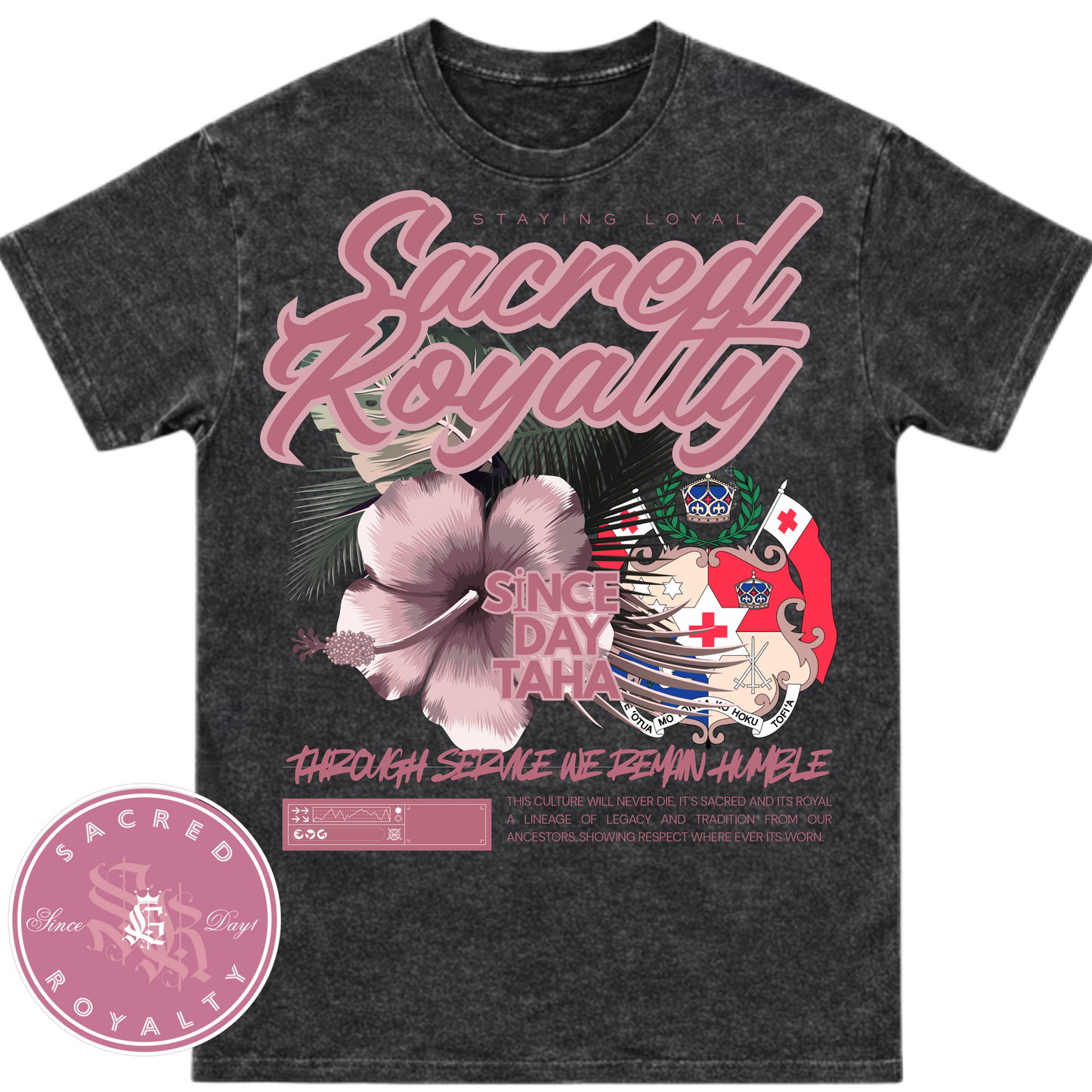 Acid Sacred Royalty Tongan design Tee
