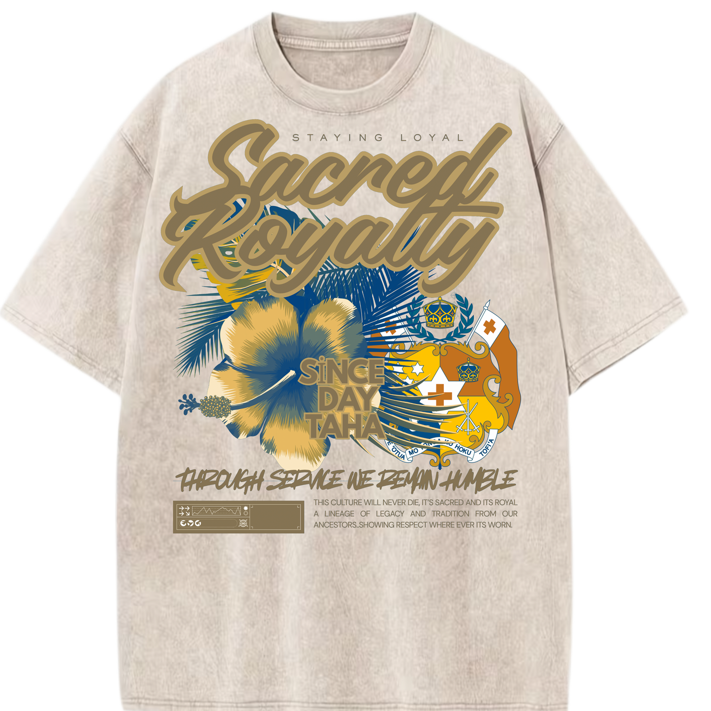 Acid Sacred Royalty Tongan design Tee