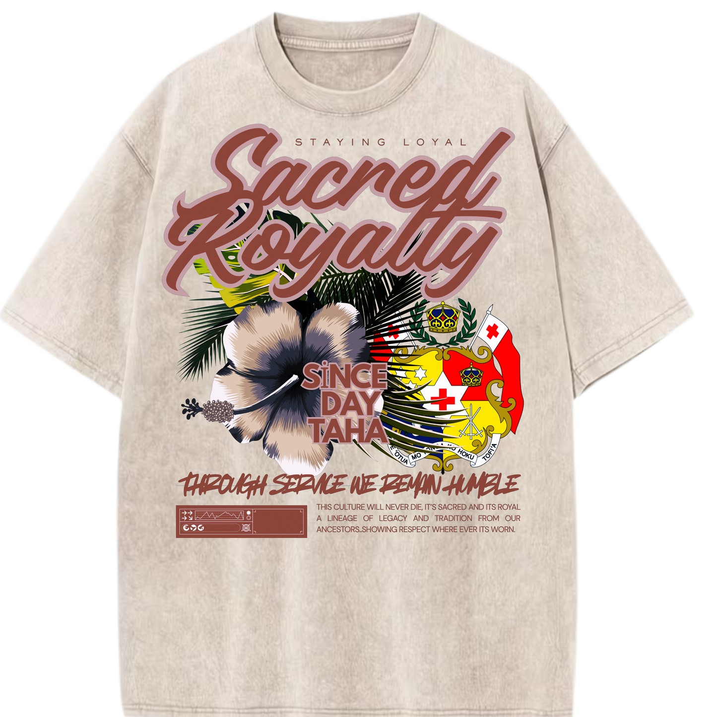 Acid Sacred Royalty Tongan design Tee